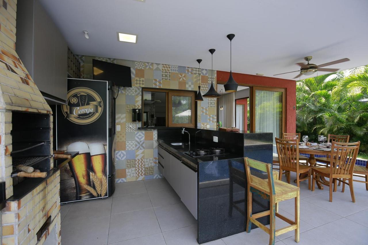 Casa Temporada - 4 Suites - Condominio Luxo - Piscina Extraordinaria - Praia De Itacimirim-Ba 카마사리 외부 사진